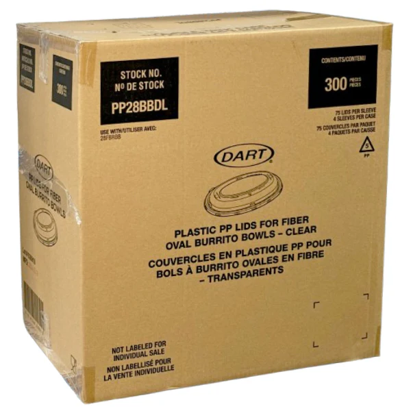 BARE SOLO - 28OZ PP PLASTIC DOME LID FOR BURRITO BOWL 4x75 CT - Image 2