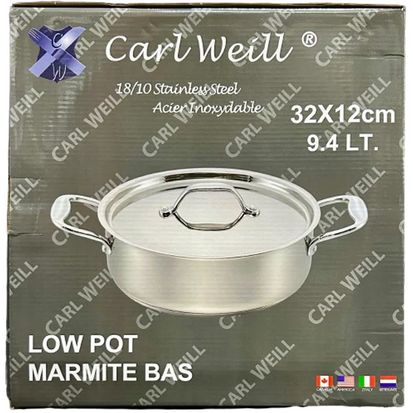 CARL WEILL - STAINLESS STEEL INDUCTION READY POT 9.4LT EA - Image 2
