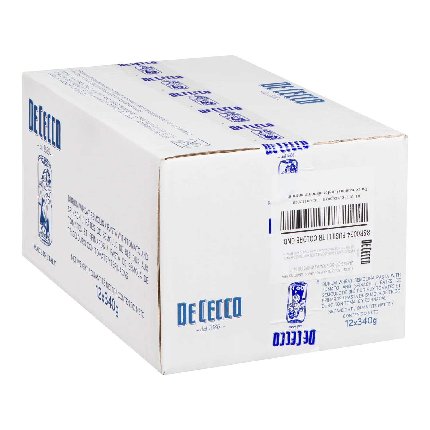 DE CECCO - #534 FUSILLI TRICOLORE 12x340 GR - Image 2