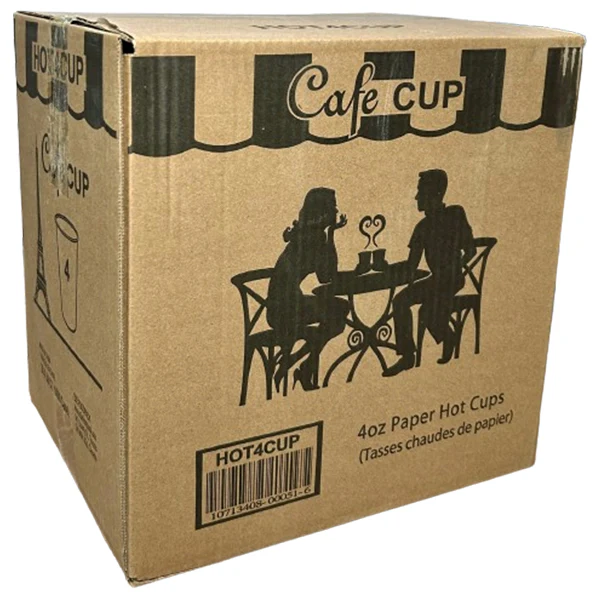 E2E - HOT CUP PRINTED 4OZ 20x50 EA - Image 2