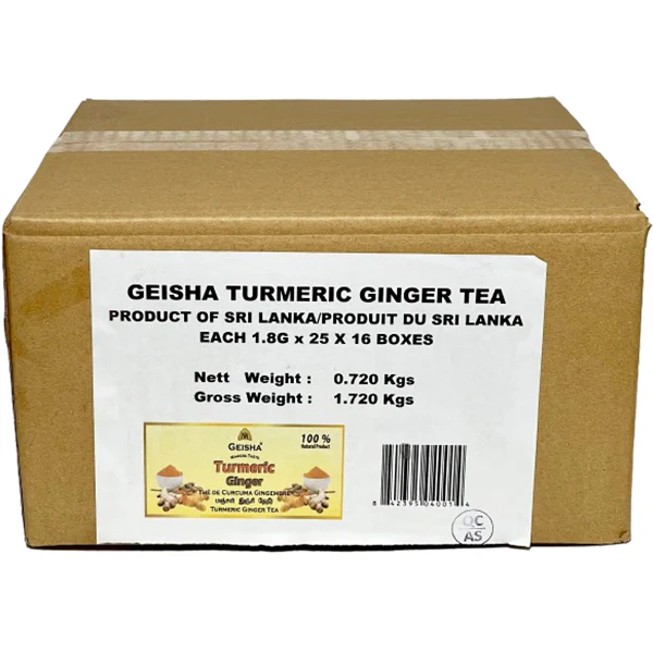 GEESHA - GINGER TURMERIC TEA 16x25 PK - Image 2