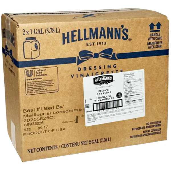 HELLMANNS - FRENCH DRESSING 2x3.78LT - Image 2