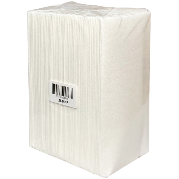 MAHER - 16"x16.5" AIRLAID NAPKIN 1/8 FOLD WHITE LINE 20x50 CT