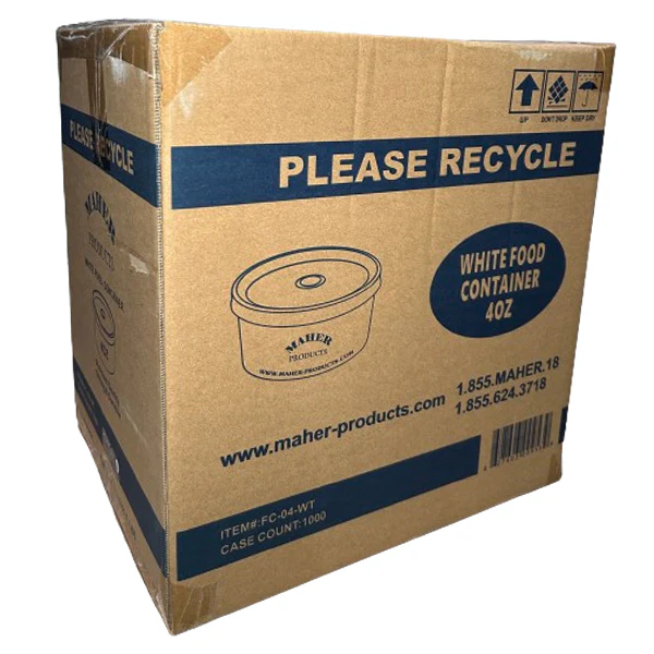 MAHER - 4oz WHITE FOOD CONTAINER DOUBLE COATED 20x50 PK - Image 2