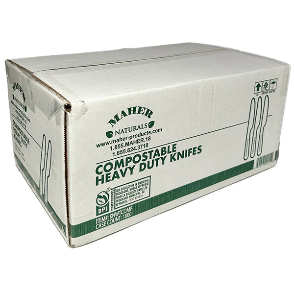MAHER - KNIFE HEAVY WEIGHT WHITE COMPOSTABLE 1000EA - Image 2
