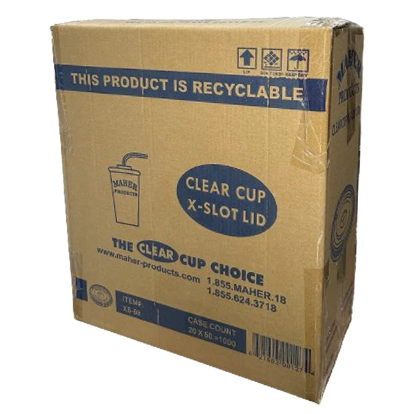 MAHER PRODUCTS - X SLOT LID FOR 12/16/20/24OZ CLEAR CUP 20x50 CT - Image 2