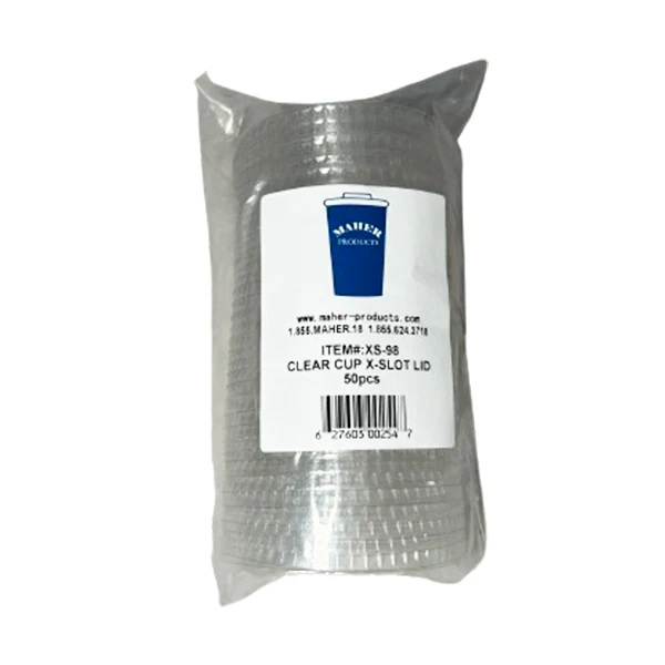MAHER PRODUCTS - X SLOT LID FOR 12/16/20/24OZ CLEAR CUP 50 CT - Image 2