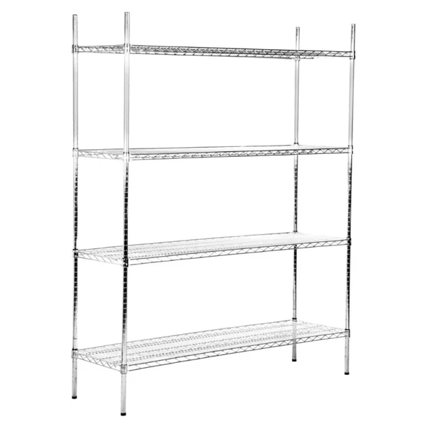 CANARAC - CHROME EPOXY WIRE SHELF KITS 72"H/14"D EA - Image 2