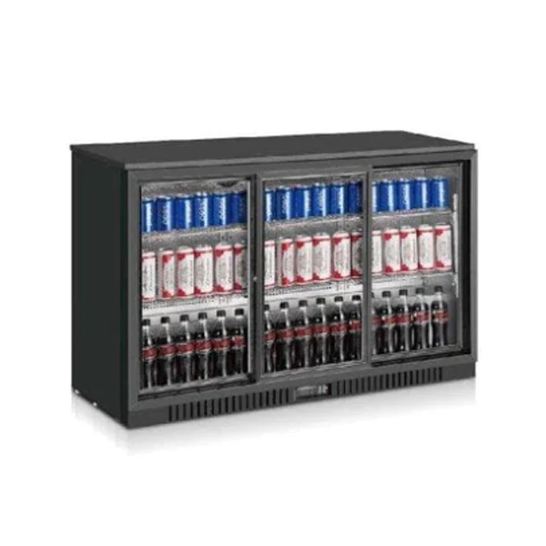 COOLASONIC - LG330S TRIPLE SLIDING DOOR BACK BAR COOLER 53" EA