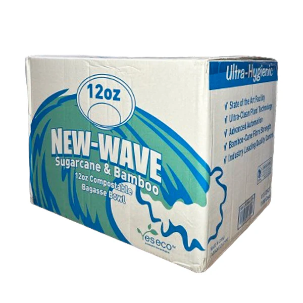 NEWWAVE - 12oz SUGARCANE BAMBOO BAGASSE BOWL 8x125 EA - Image 2