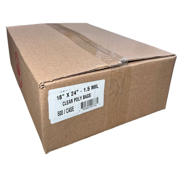 POLY FIVE - 18X24 ,20LB  CLEAR BAGS 500EA - Image 2