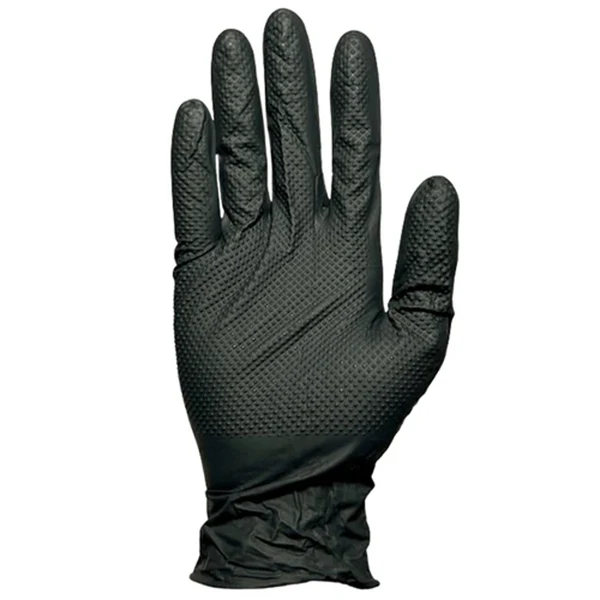 PRECISION GRIP - NITRILE GLOVES POWDER FREE 8MIL BLACK X-LARGE 100CT - Image 2