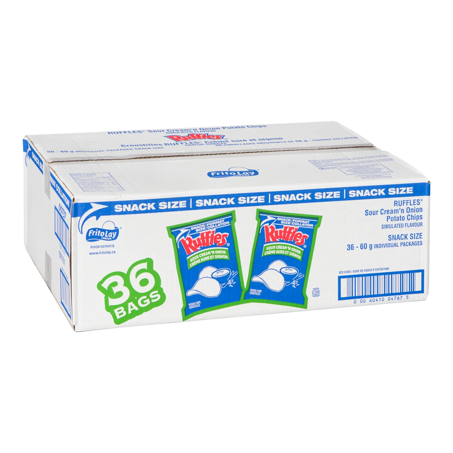 RUFFLES - SOUR CREAM N ONION 36x60GR - Image 2
