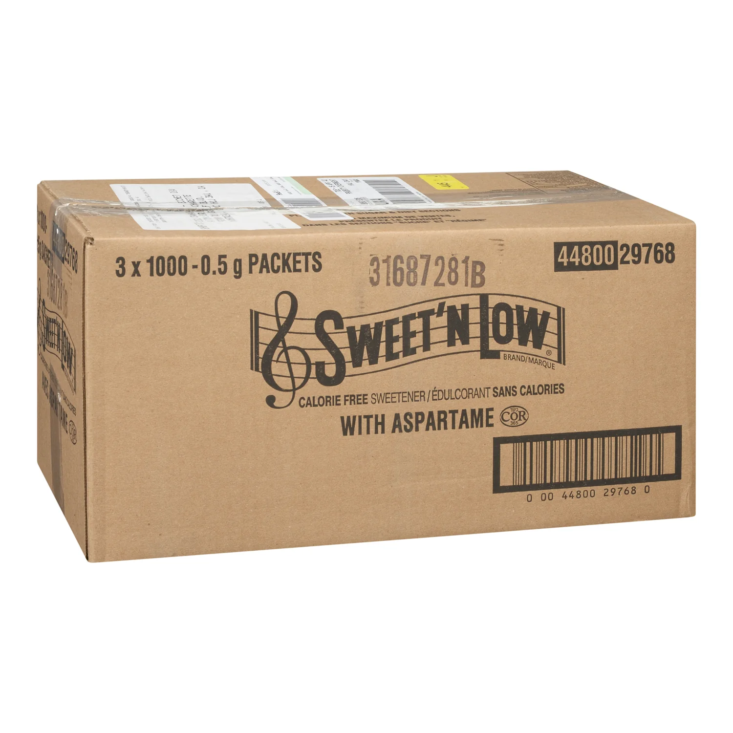 SWEET N LOW - CALORIE FREE SWEETENER WITH ASPARTAME 3x1000 PK - Image 2