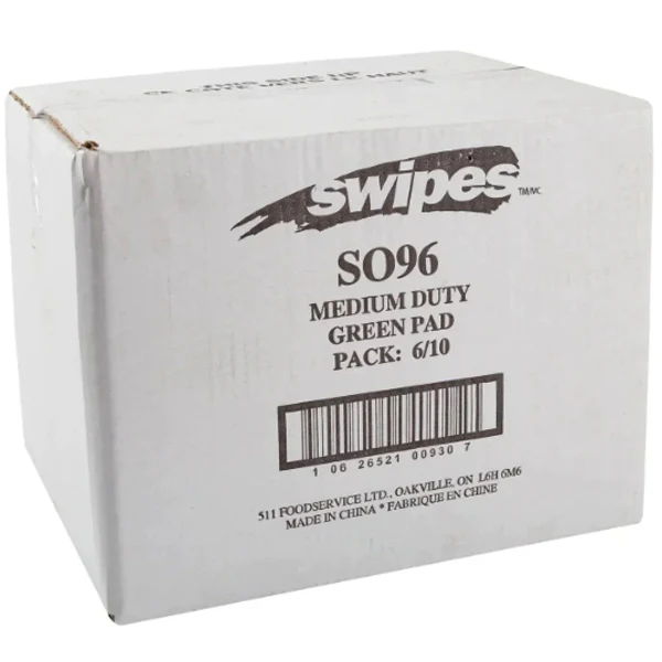 SWIPES - SCOURING GREEN PADS 6"X9" 6x10 PK - Image 2
