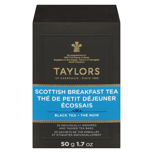 TAYLORS OF HARROGATE - SCOTTISH BREAKFAST TEA 50GR 20 PK