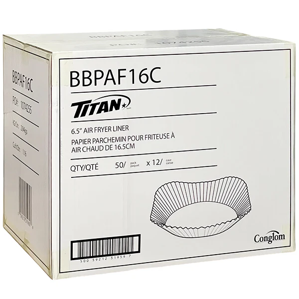 TITAN - AIR FRYER LINERS CROWN STYLE 16.5cm 12x50 CT - Image 2