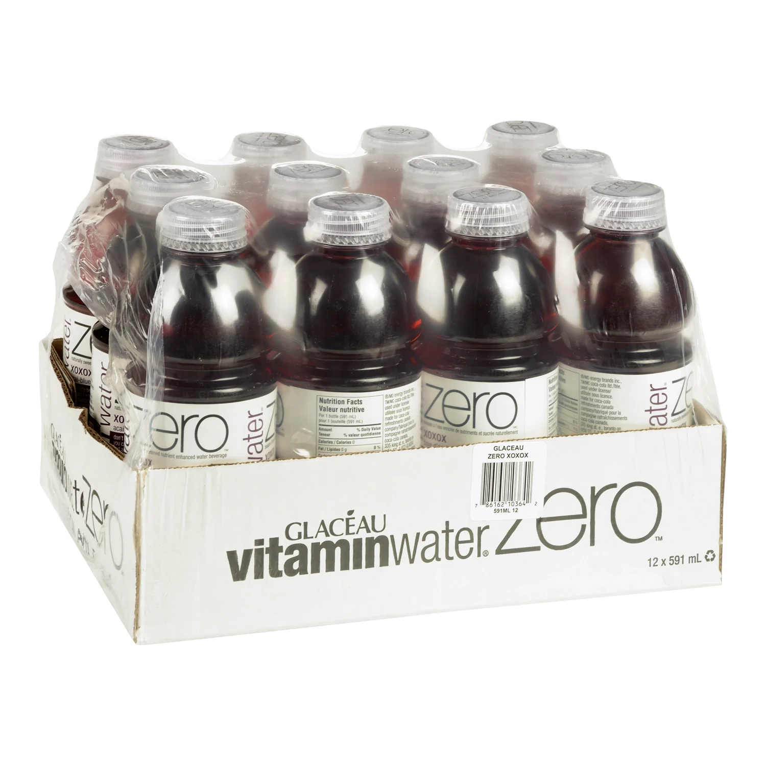 GLACEAU - VITAMIN WATER ZERO XOXOX ACAI BLUE 12x591ML - Image 2