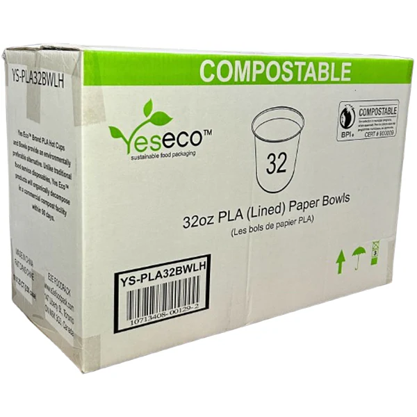 YES ECO - YESECO PLA BOWL 32OZ 10x25 EA - Image 2